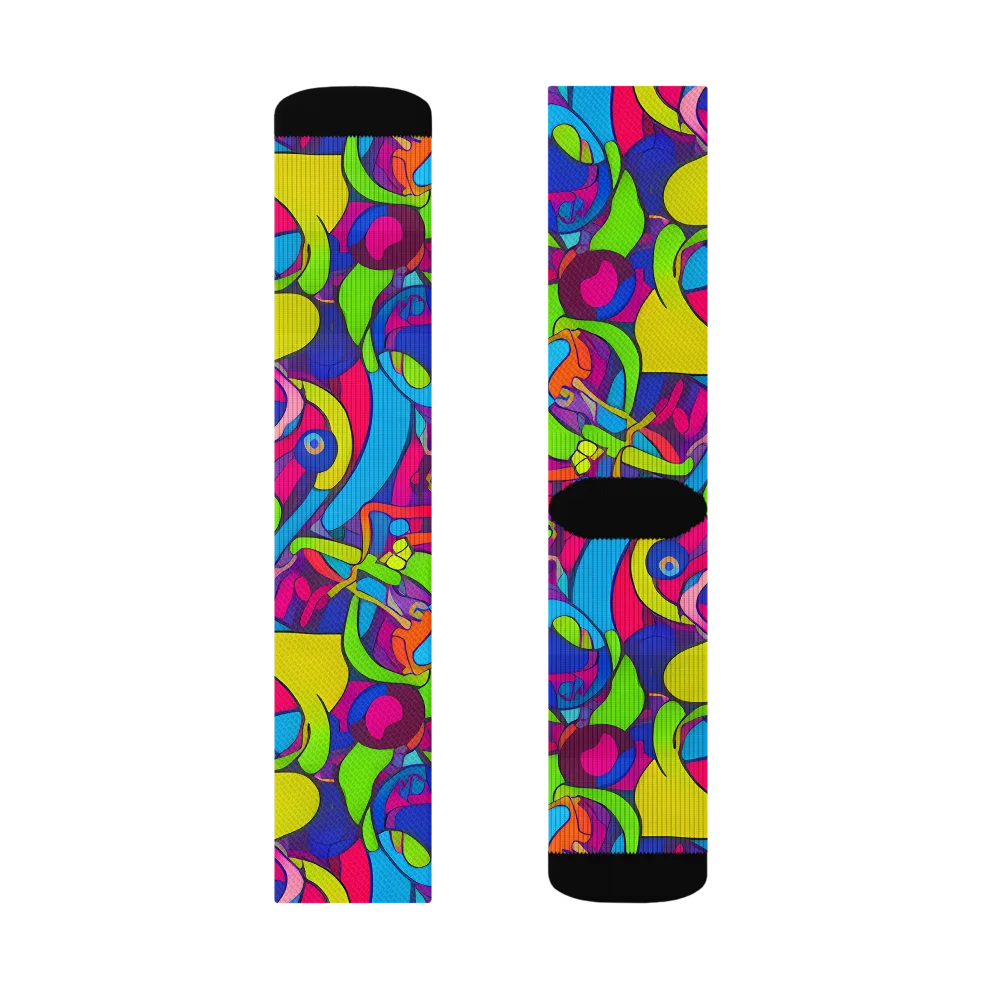 Prism Pulse on Socks — Left Sock