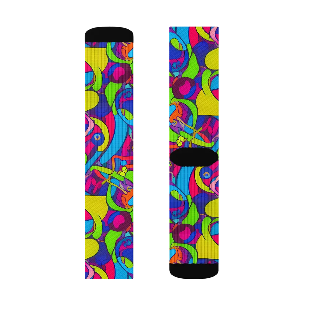Prism Pulse on Socks — Right Sock