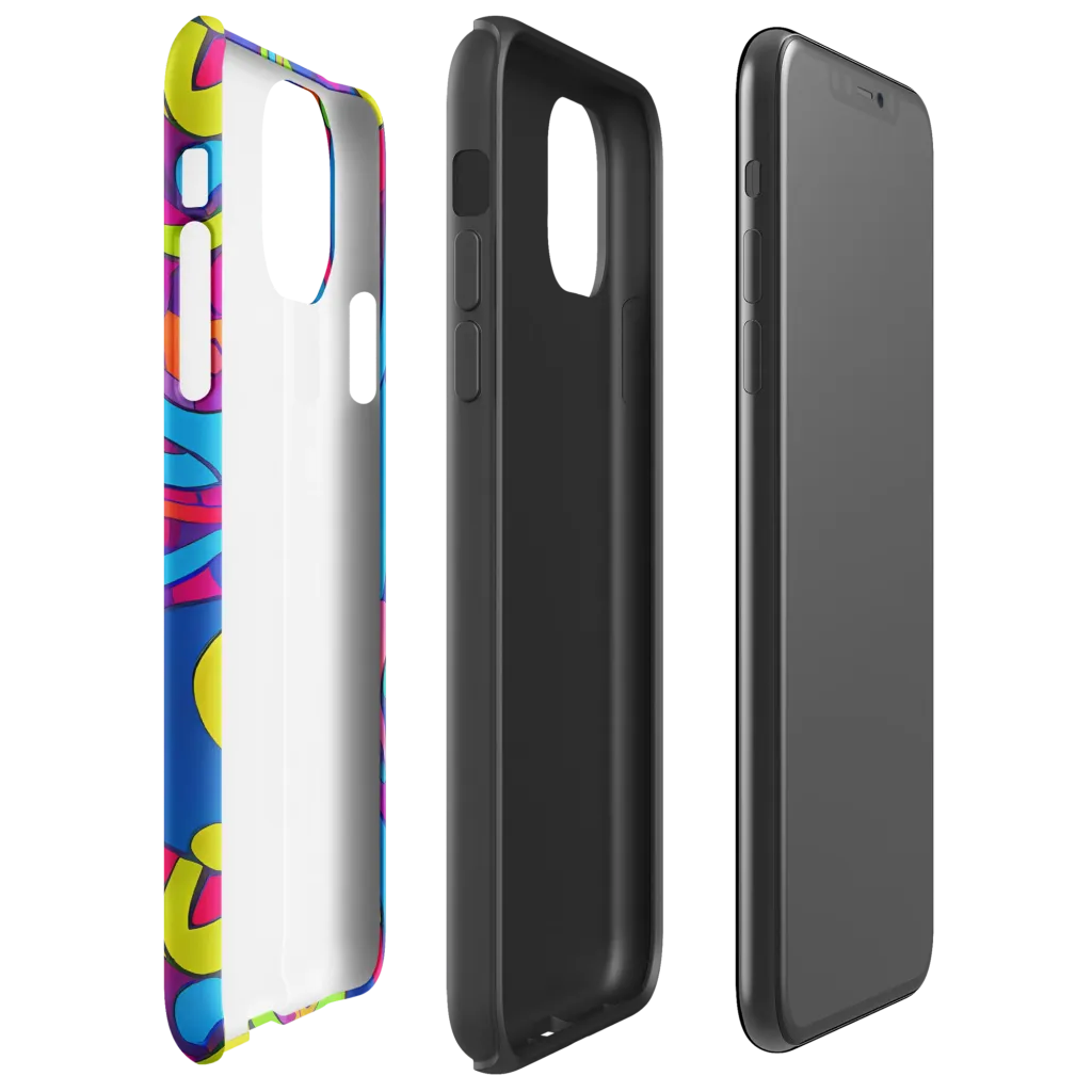 Prism Pulse on Tough Case for iPhone® — Right