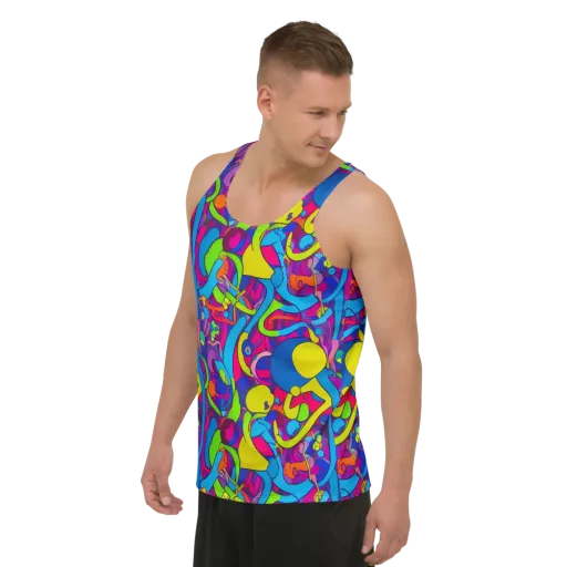 Prism Pulse on a Men's Tank Top