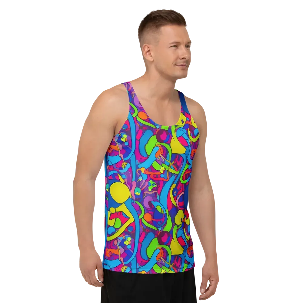 Prism Pulse on Men's Tank Top — Right Front