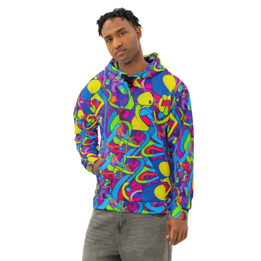 Prism Pulse on a Cotton Hoodie