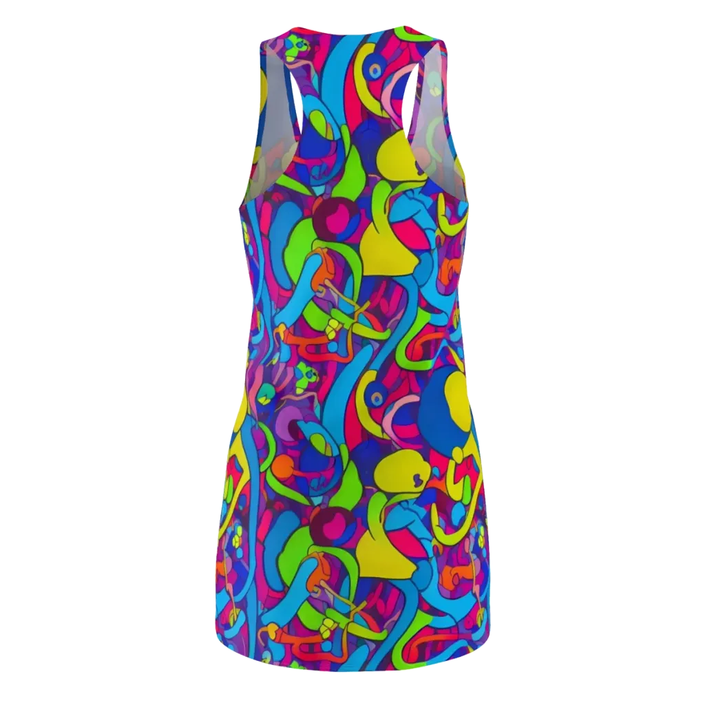 Prism Pulse on Racerback Dress — Back