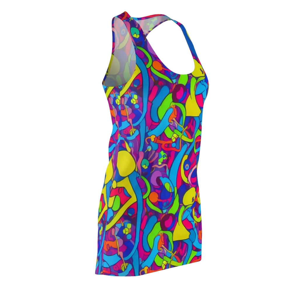 Prism Pulse on Racerback Dress — Front Side