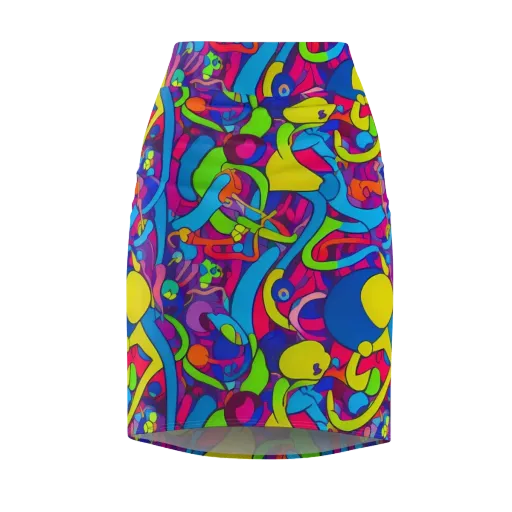 Prism Pulse on a Pencil Skirt