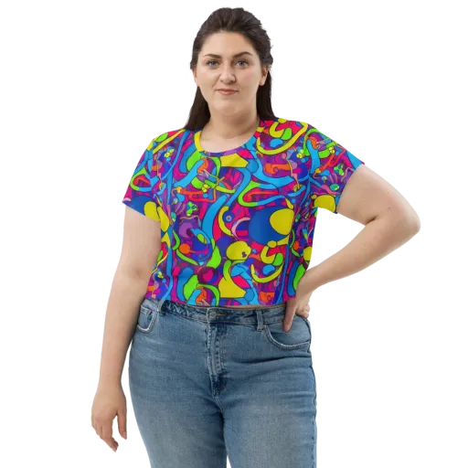 Prism Pulse on a Crop Tee