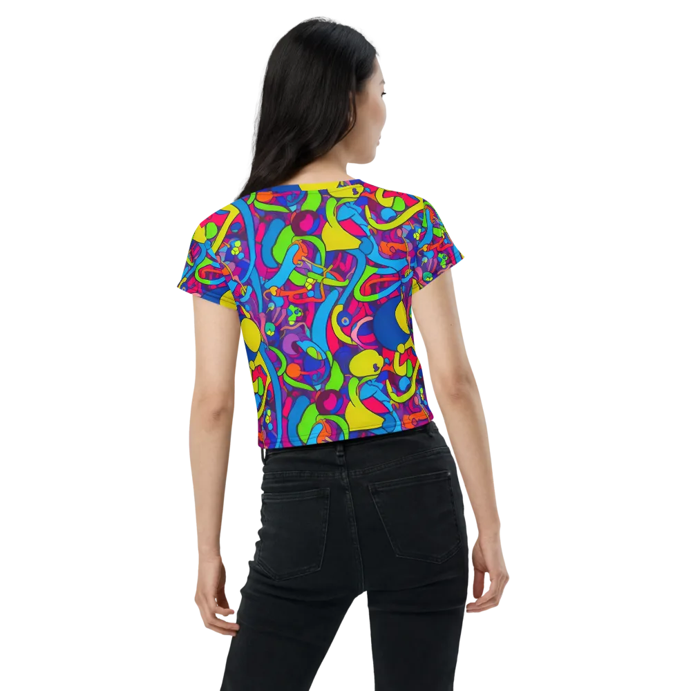 Prism Pulse on Crop Tee — Back