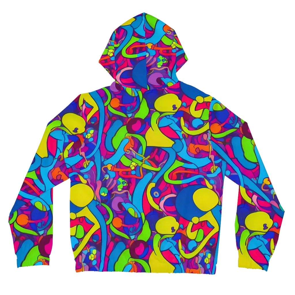 Prism Pulse on Women's Full-Zip Hoodie — Back
