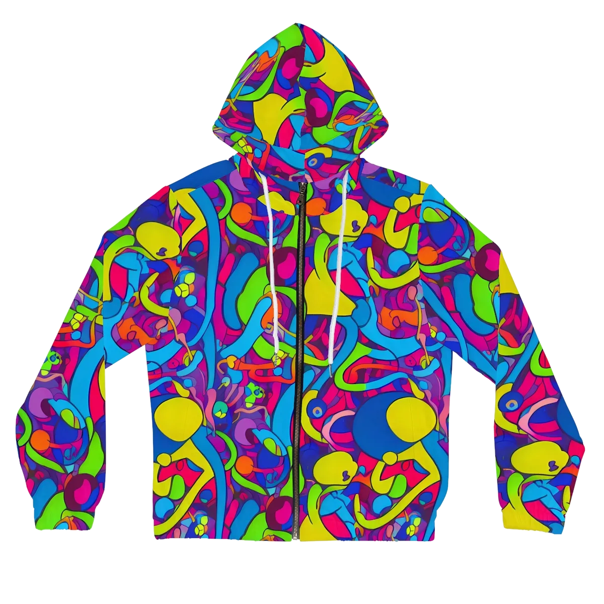 Prism Pulse on Women's Full-Zip Hoodie — Front