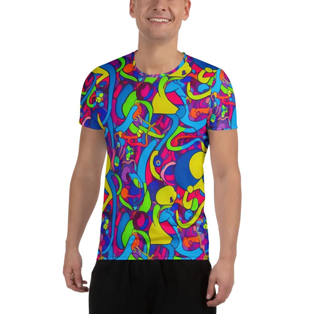 Prism Pulse on Men's Athletic T-Shirt — Front