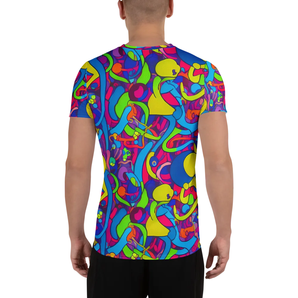 Prism Pulse on Men's Athletic T-Shirt — Back