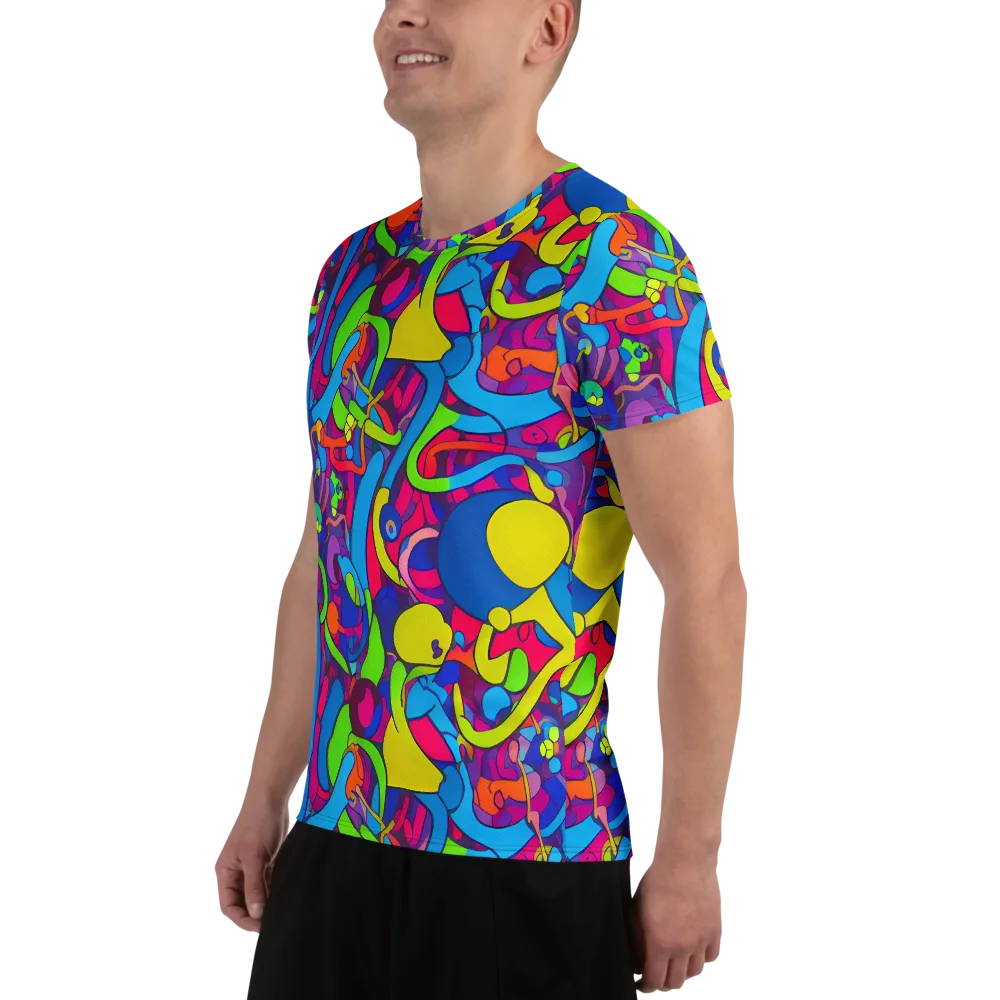 Prism Pulse on Men's Athletic T-Shirt — Left