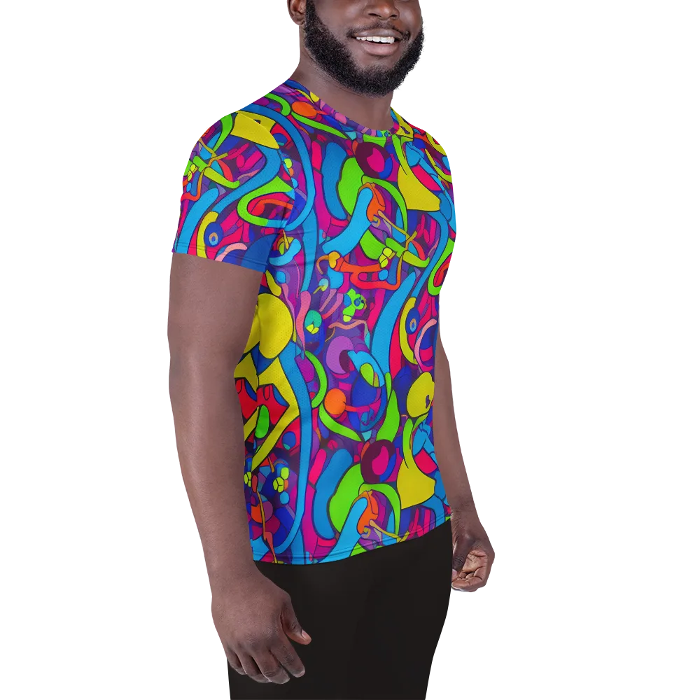 Prism Pulse on Men's Athletic T-Shirt — Right