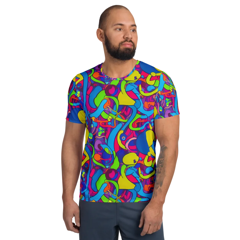 Prism Pulse on Men's Athletic T-Shirt — Front