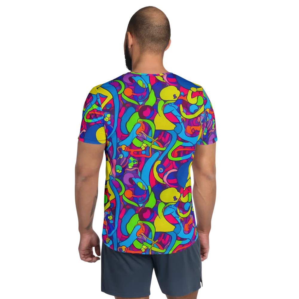 Prism Pulse on Men's Athletic T-Shirt — Back