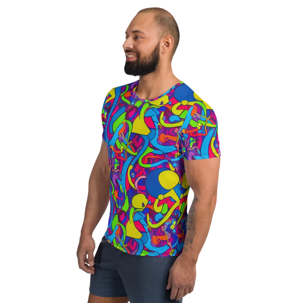 Prism Pulse on Men's Athletic T-Shirt — Left