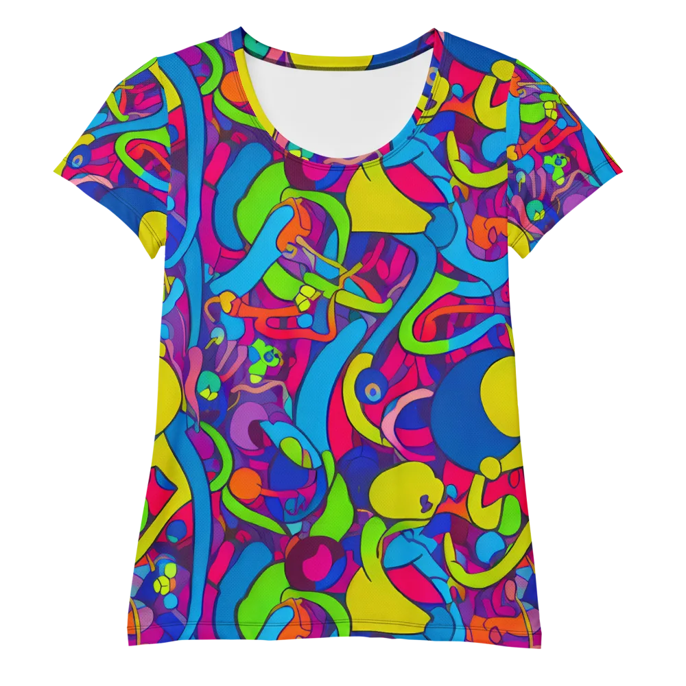 Prism Pulse on Women's Athletic T-Shirt — Front