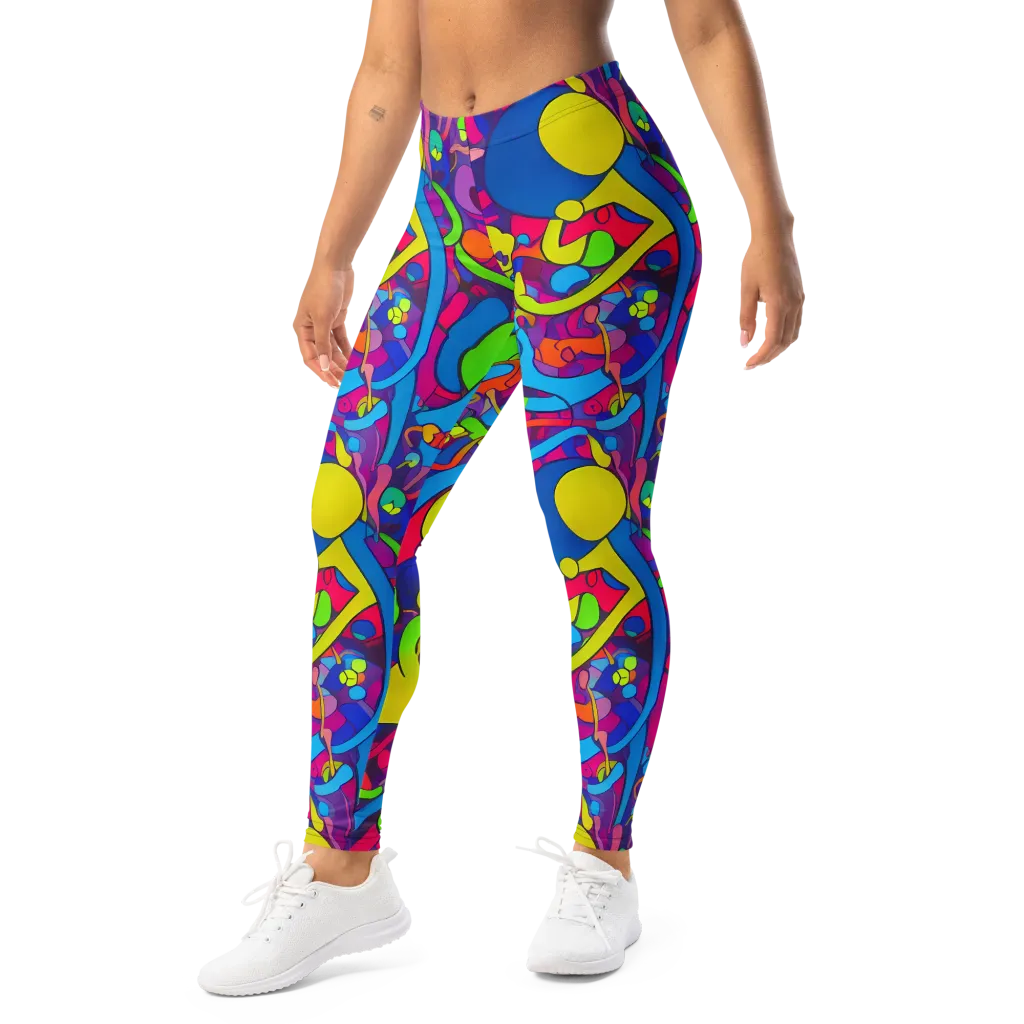 Prism Pulse on Leggings — Left Front