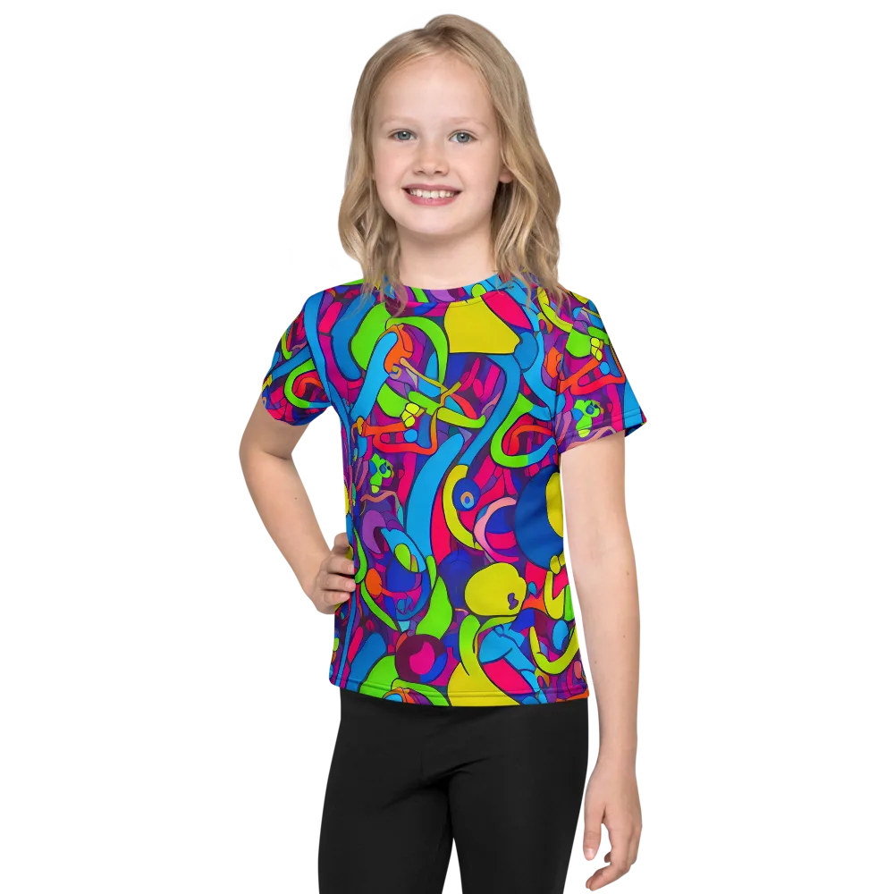 Prism Pulse on Kids Crew Neck T-Shirt — Front