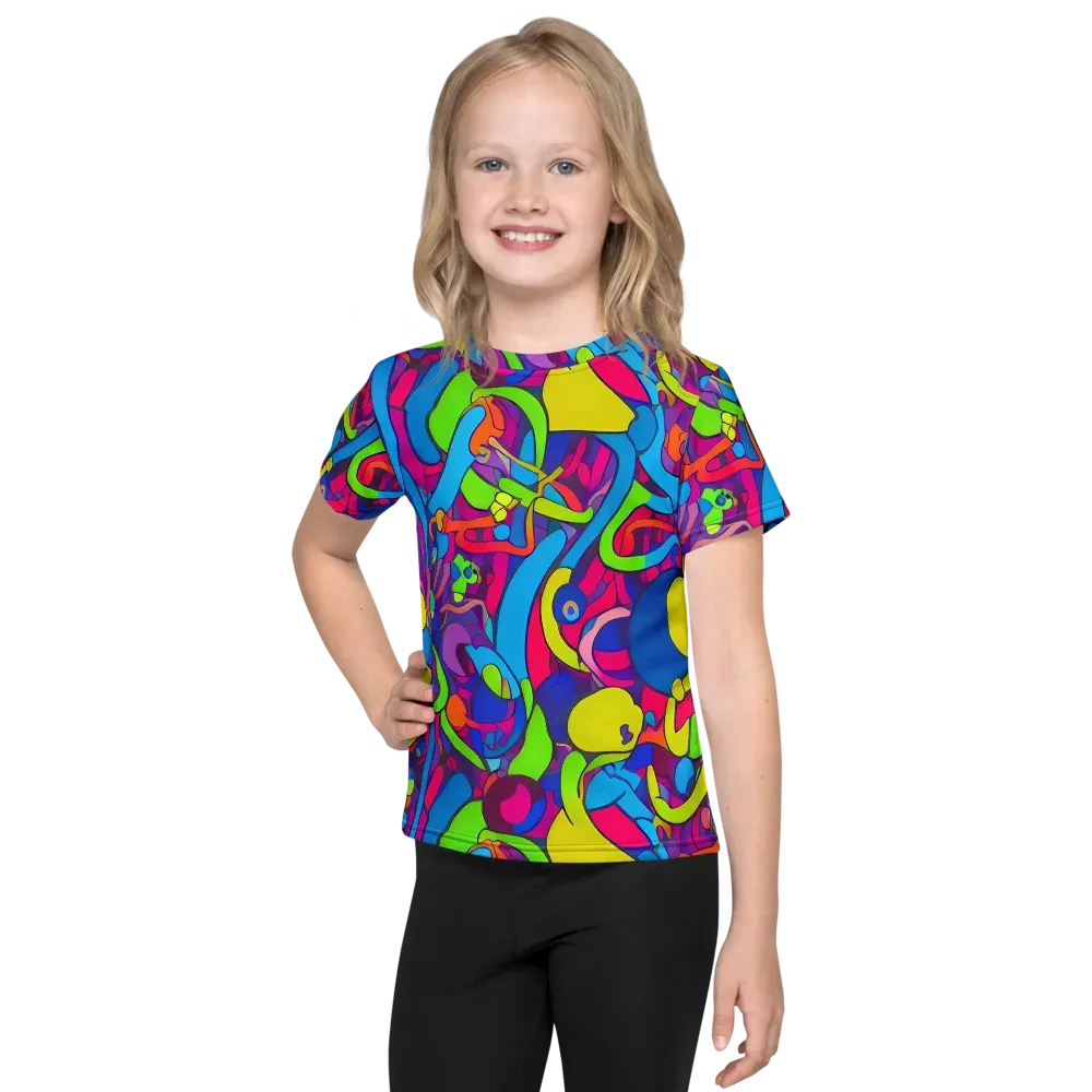 Prism Pulse on Kids Crew Neck T-Shirt — Front