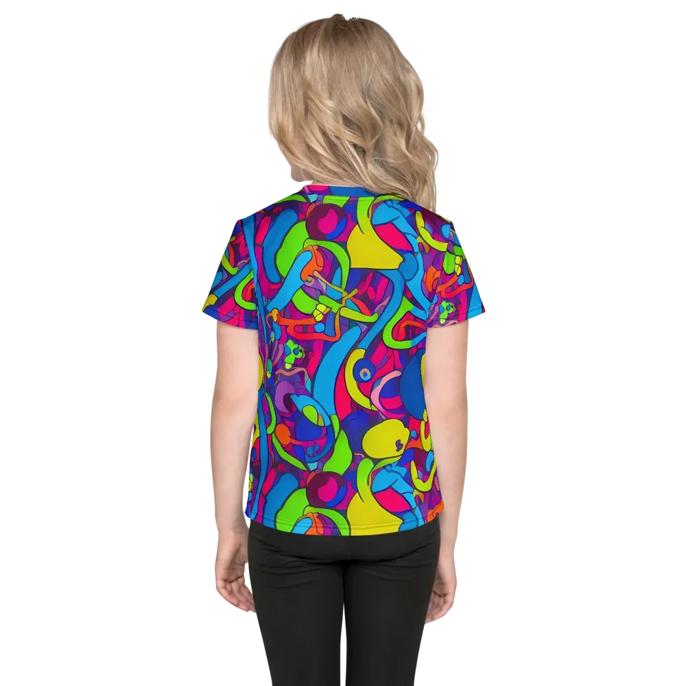 Prism Pulse on Kids Crew Neck T-Shirt — Back