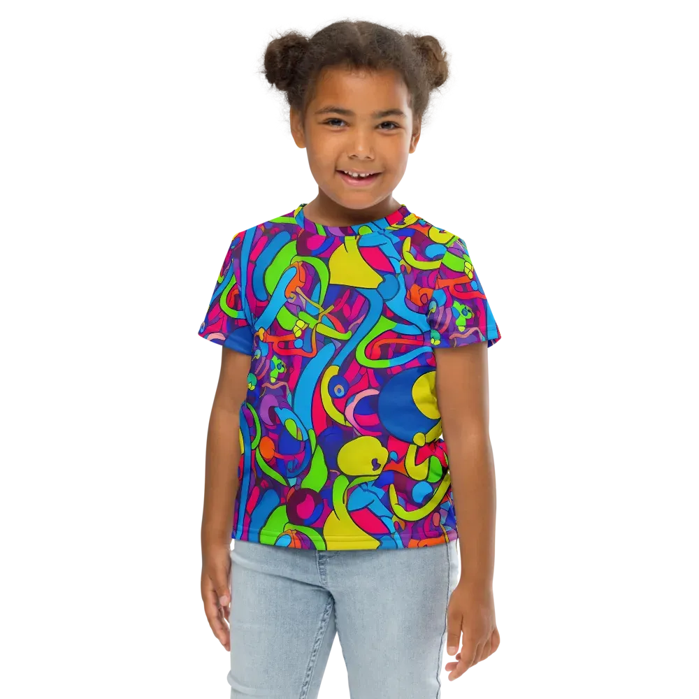 Prism Pulse on Kids Crew Neck T-Shirt — Front