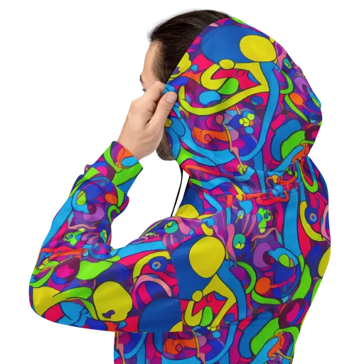 Prism Pulse on a Hoodie