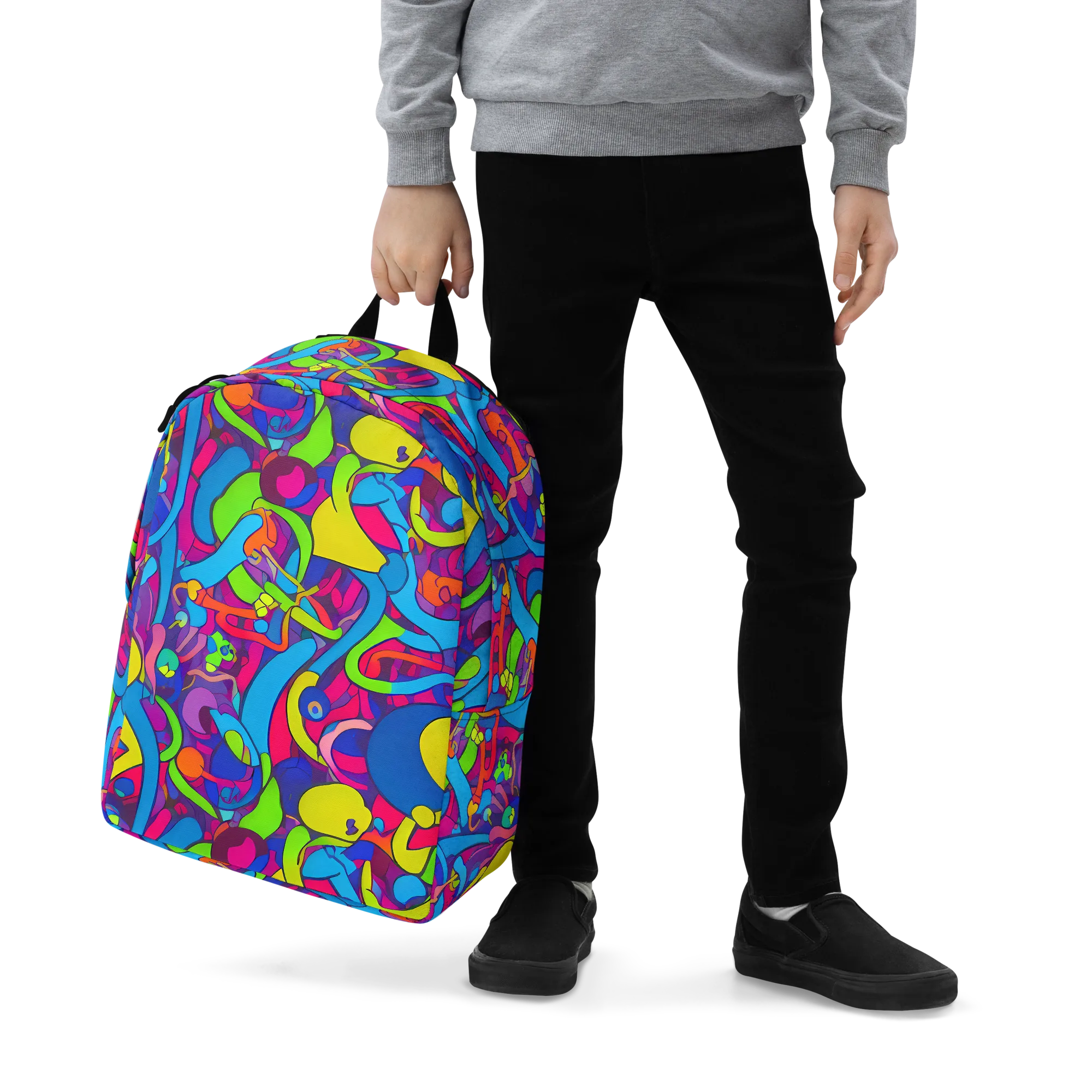 Prism Pulse on Minimalist Backpack — Zoomed-in
