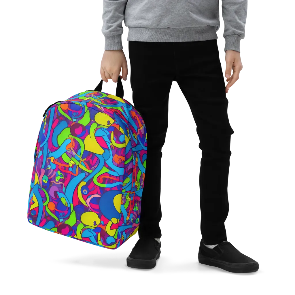 Prism Pulse on Minimalist Backpack — Zoomed-in