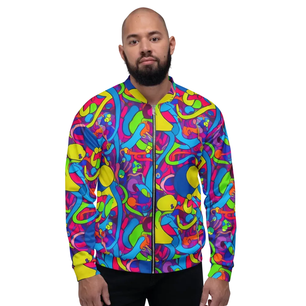 Prism Pulse on Bomber Jacket — Front