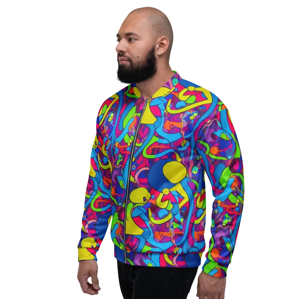 Prism Pulse on Bomber Jacket — Left