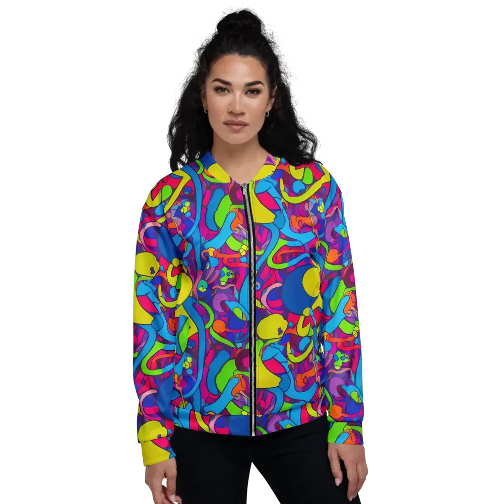 Prism Pulse on Bomber Jacket — Front