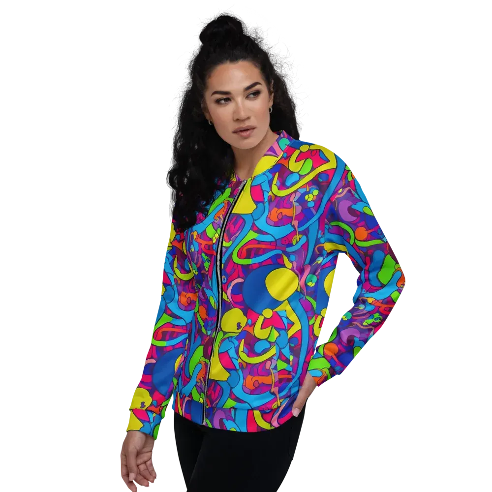 Prism Pulse on Bomber Jacket — Left