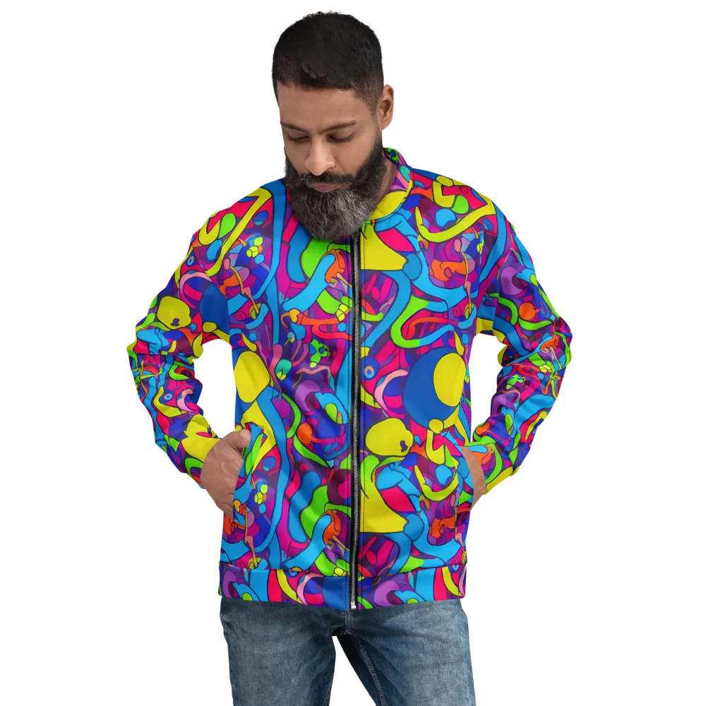 Prism Pulse on Bomber Jacket — Front
