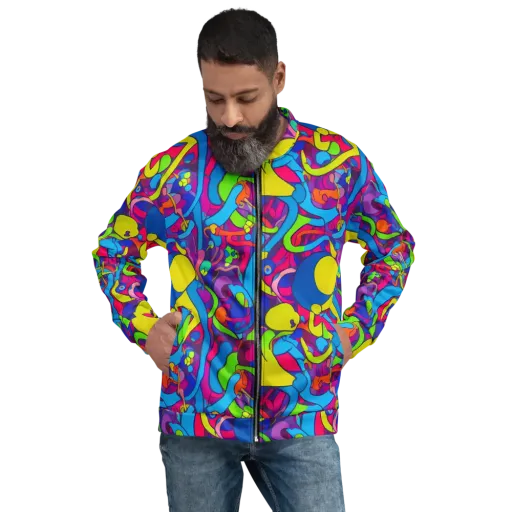 Prism Pulse on a Bomber Jacket