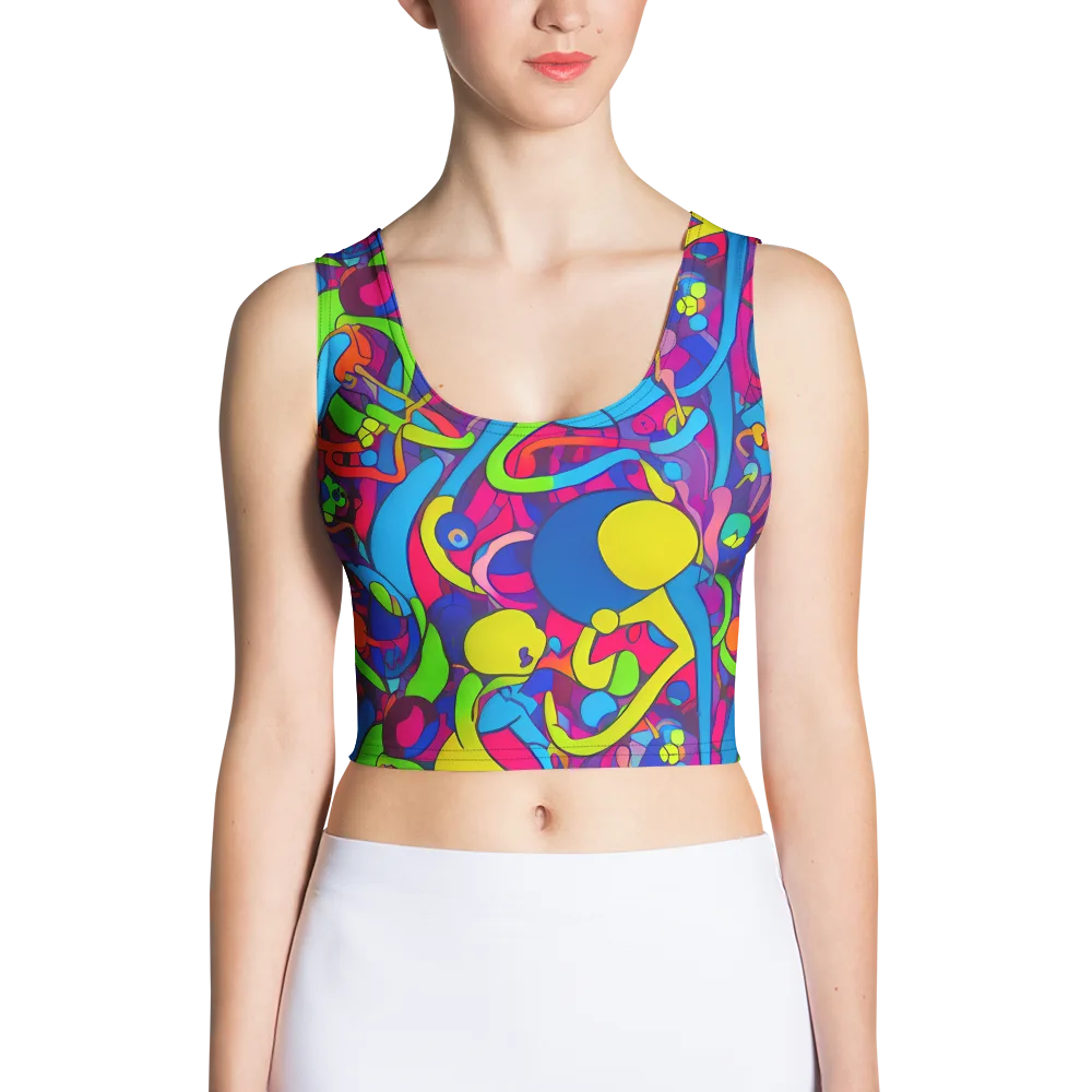 Prism Pulse on Crop Top — Front