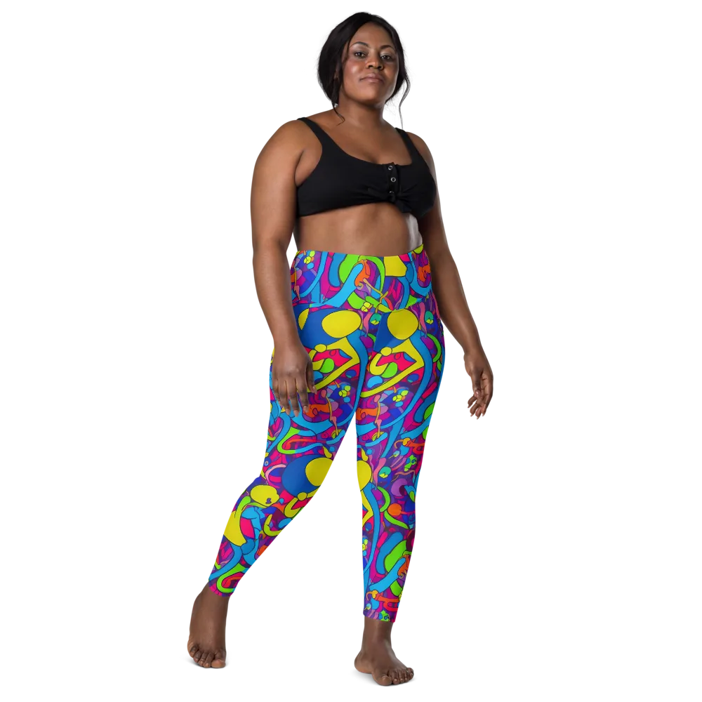 Prism Pulse on Leggings with Pockets — Front