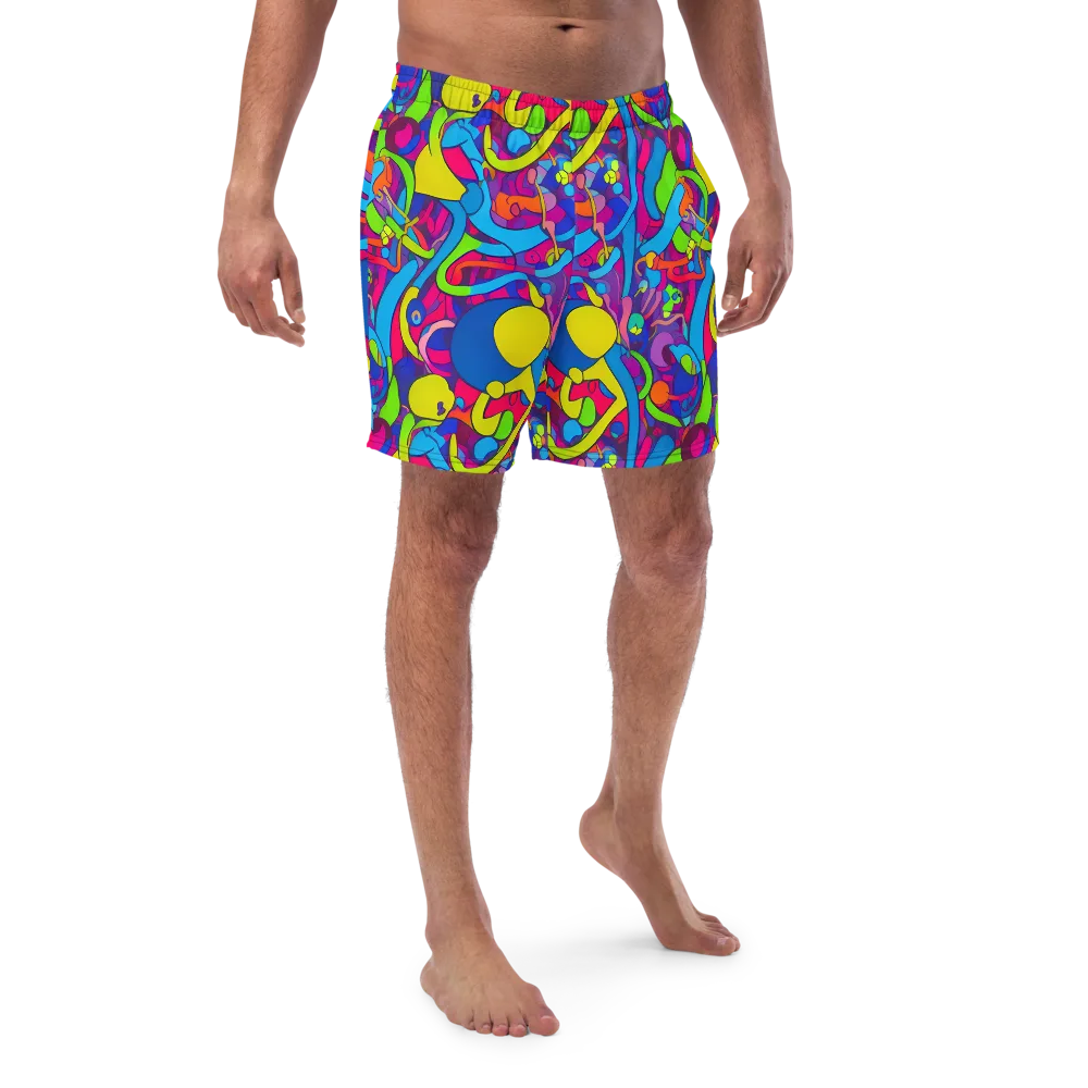 Prism Pulse on Swim Trunks — Front