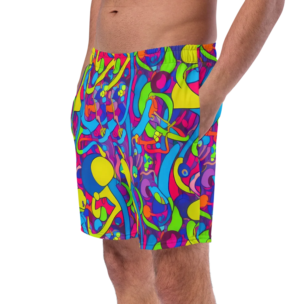 Prism Pulse on Swim Trunks — Left Front