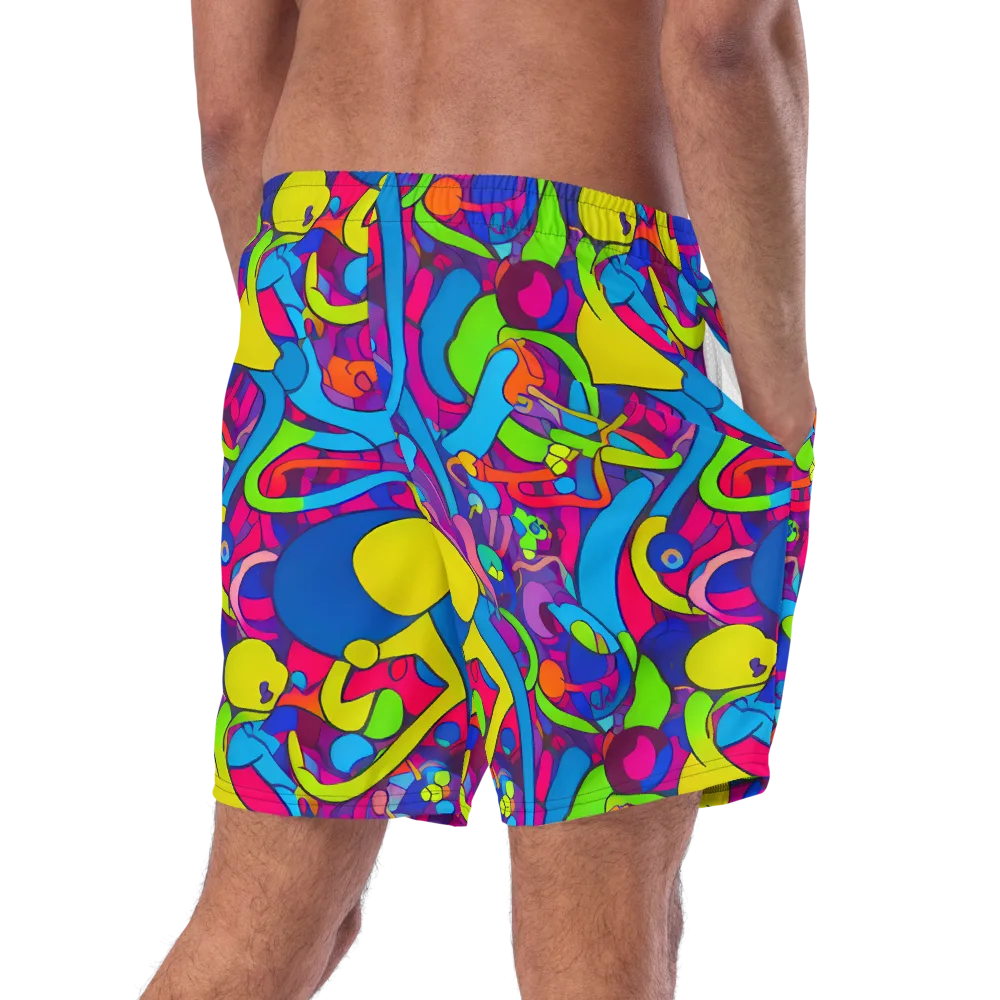 Prism Pulse on Swim Trunks — Right Back