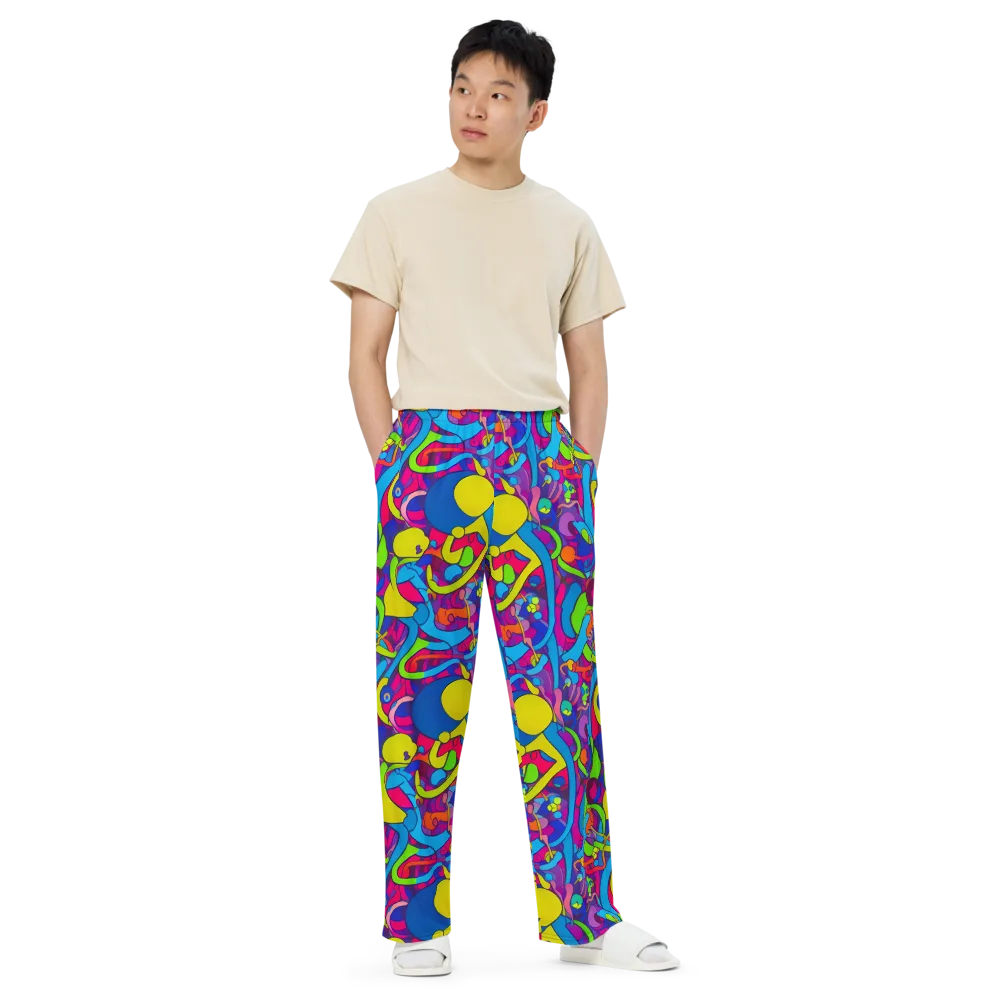 Prism Pulse on Wide-Leg Pants — Front