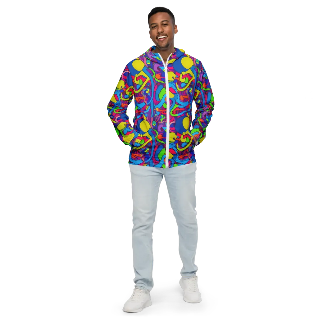 Prism Pulse on Men's Windbreaker — Front