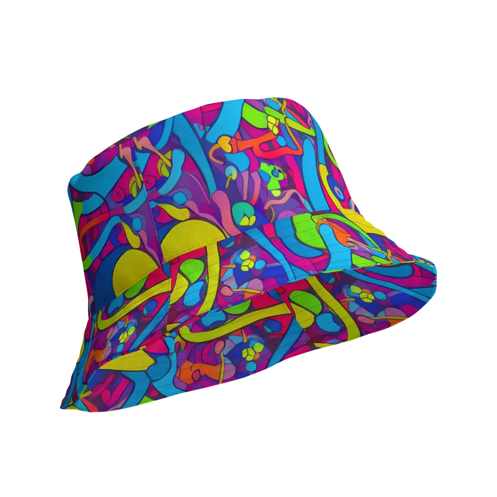 Prism Pulse on Reversible Bucket Hat — Product details Outside