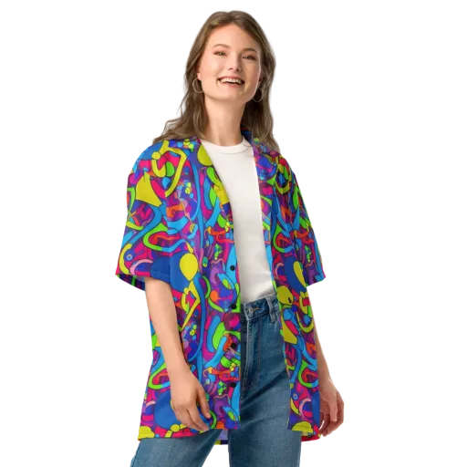 Prism Pulse on a Button Shirt