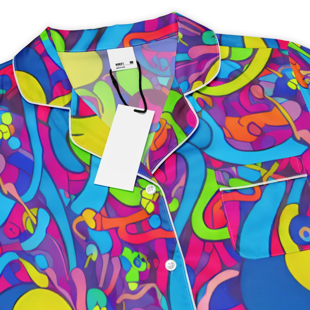 Prism Pulse on Women's Short Sleeve Pajama Top — Product details