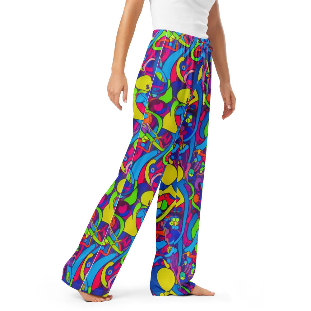 Prism Pulse on Women's Pajama Pants — Right Front