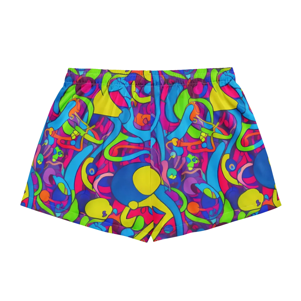 Prism Pulse on Women's Pajama Shorts — Back