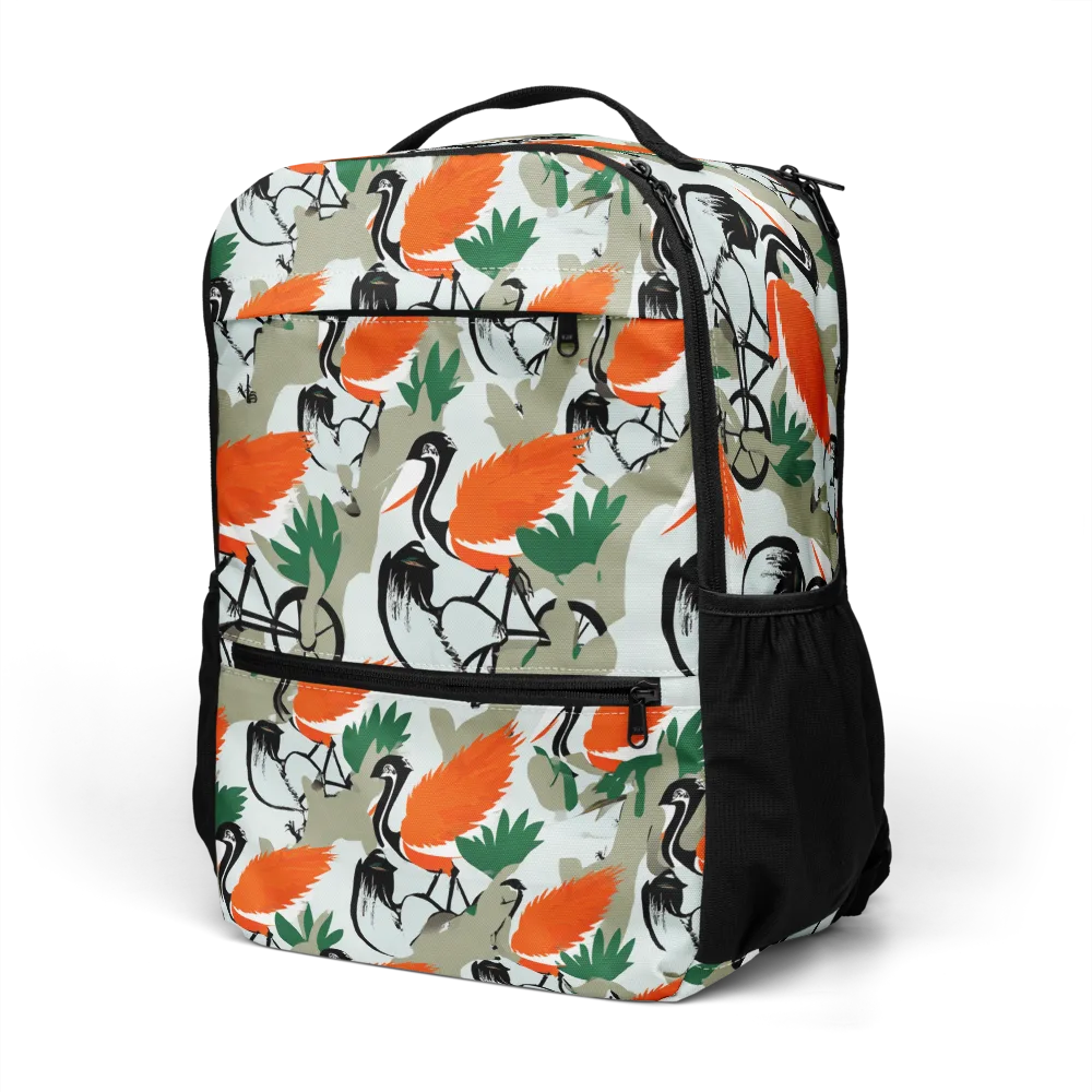Crimson Migration on Utility Backpack — Left Front