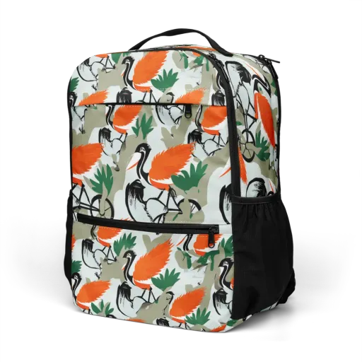 Crimson Migration on a Utility Backpack