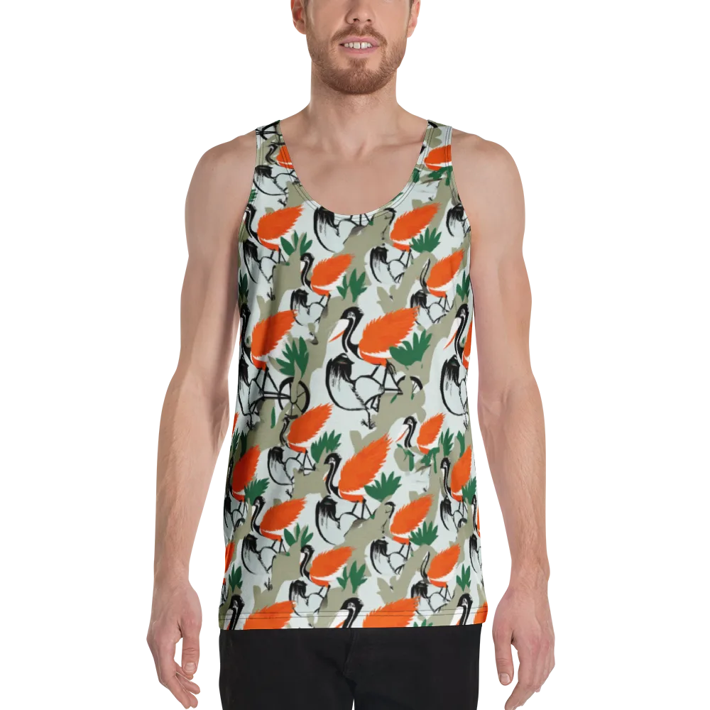 Crimson Migration on Men's Tank Top — Front